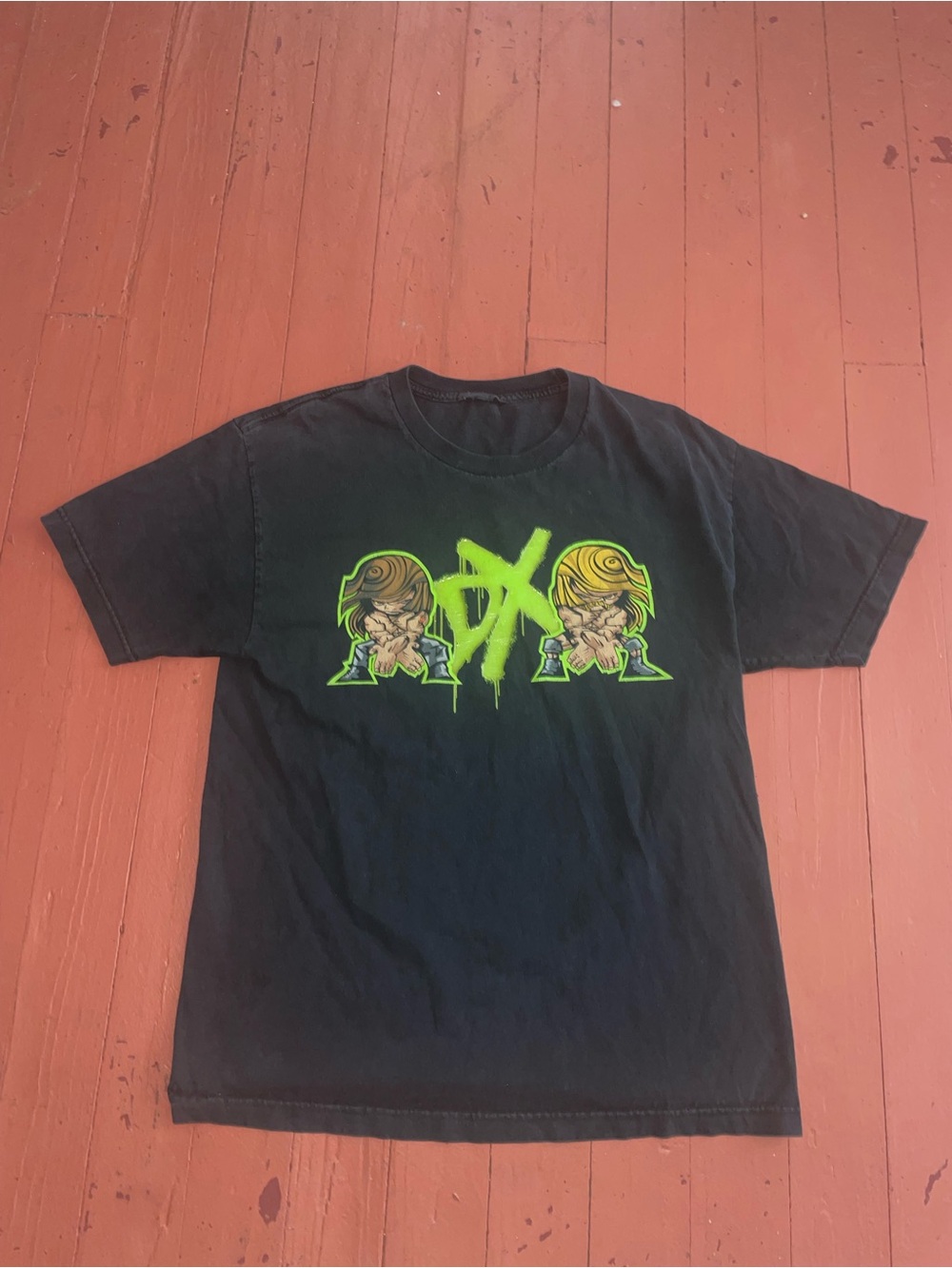 VTG D-GENERATION X T SHIRT WWE WRESTLING DX DOUBLE SIDED Y2K SHAWN MICHAELS HHH